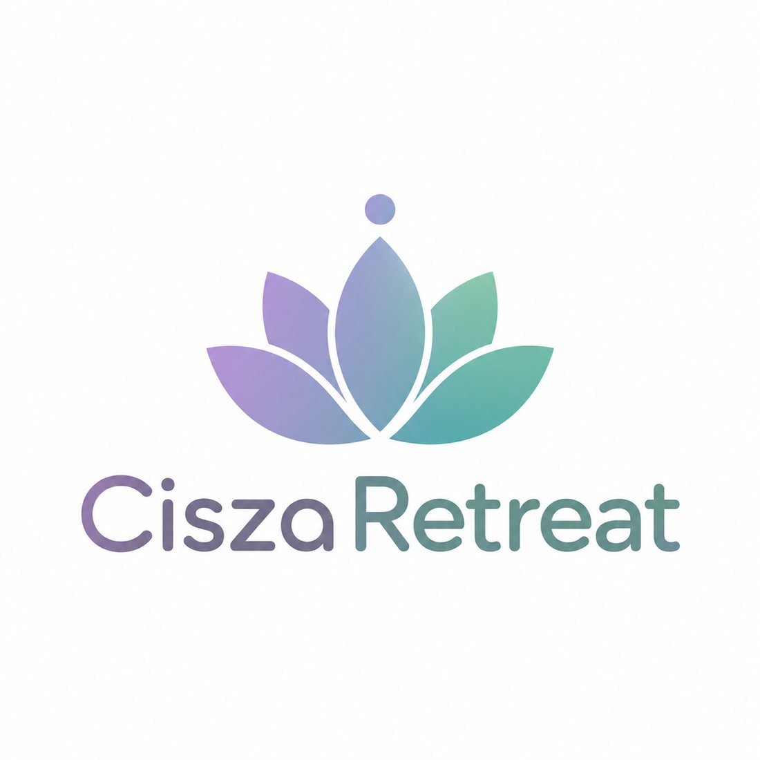 Stare logo Cisza Retreat z kwiatem lotosu