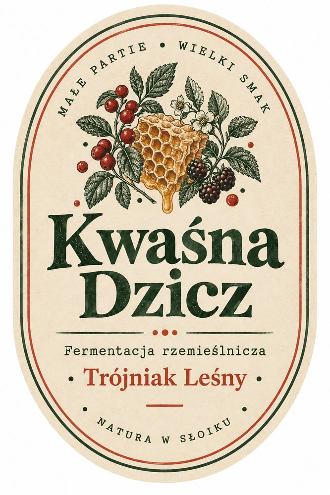 Etykieta Trójniaka Leśnego